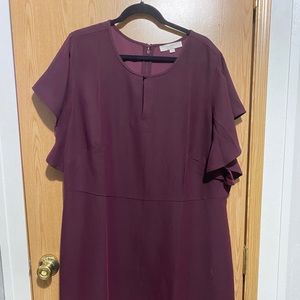 Plum colored dress